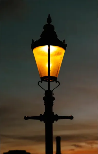 Detail Modern Street Lamp City Night Photo Number 12