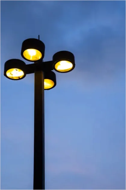 Detail Modern Street Lamp City Night Photo Number 13