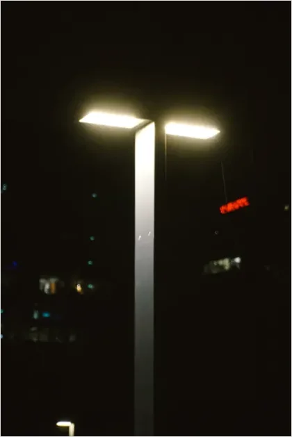 Detail Modern Street Lamp City Night Photo Number 7
