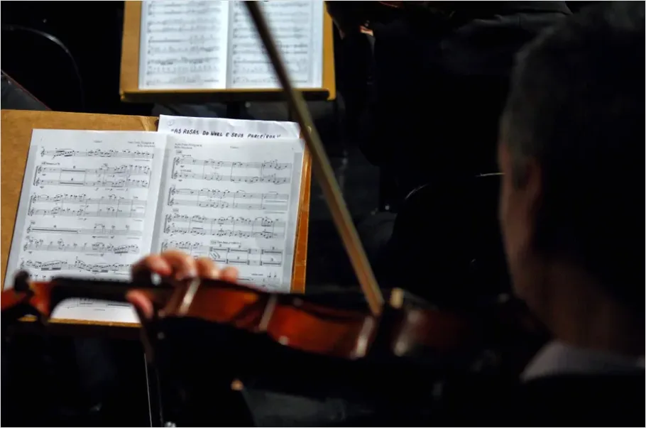 Detail Music Conductor Leading Orchestra Photo Number 12