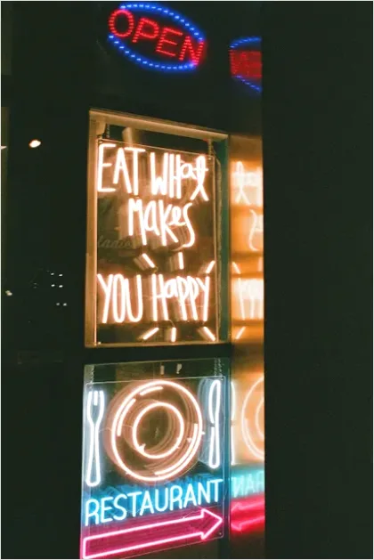 Neon Signs City Street Photo 7f18