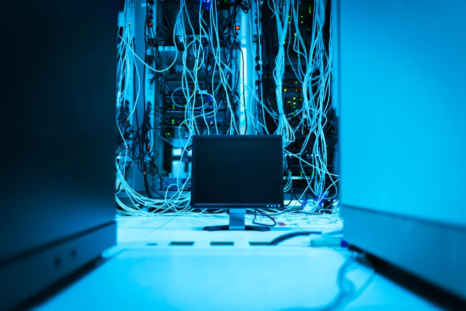 Detail Network Server Rack Data Center Lights Number 16