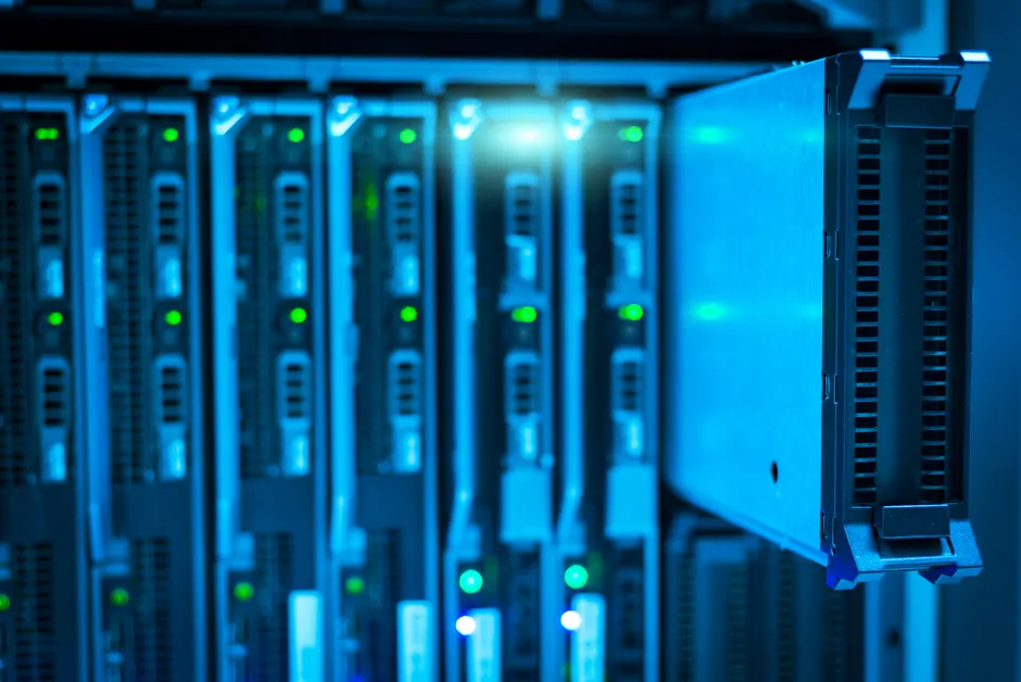 Detail Network Server Rack Data Center Lights Number 8