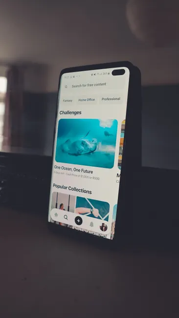 Detail Nft Marketplace App Interface On Phone Number 5