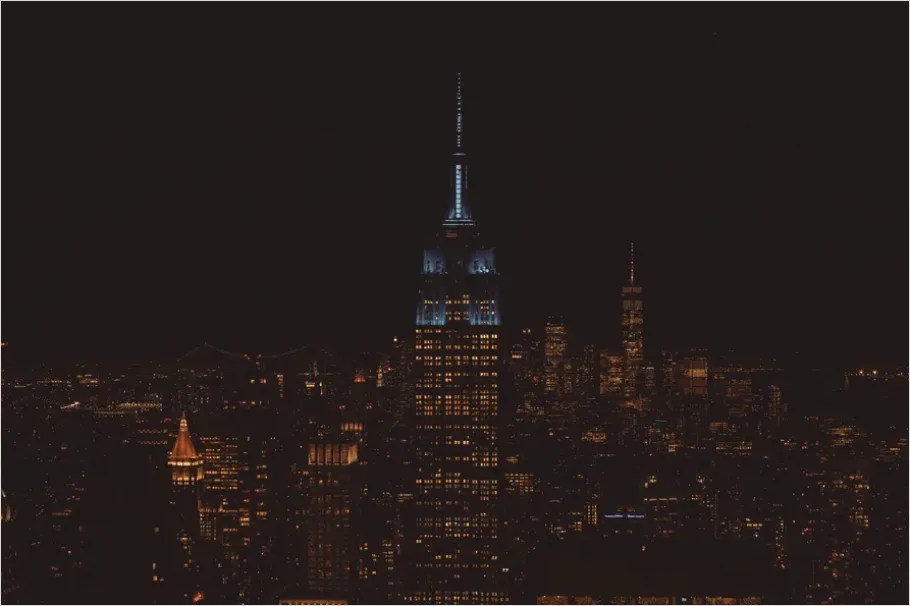 Detail Night City Skyline Lights Photo Number 11
