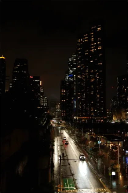 Detail Night City Skyline Lights Photo Number 14