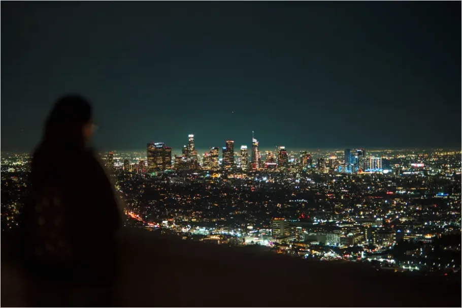Detail Night City Skyline Lights Photo Number 4
