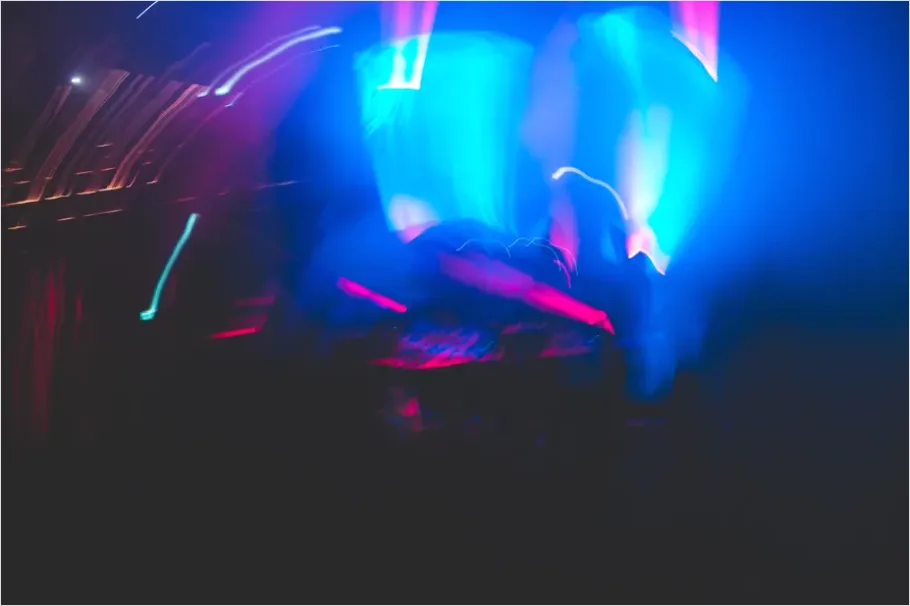 Nightclub Dance Floor Neon Lights Photo Ef80