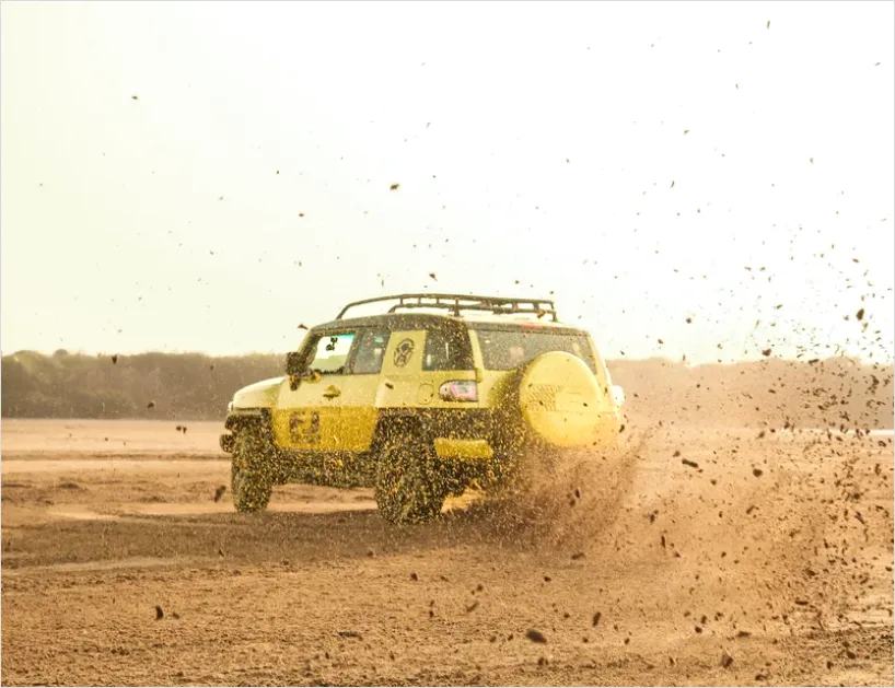 Detail Off Road Suv Driving Dirt Road Photo Number 2