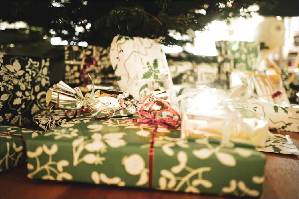 Detail Pile Of Wrapped Gifts Under Tree Number 14
