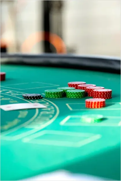 Detail Poker Chips On Table Photo Number 2