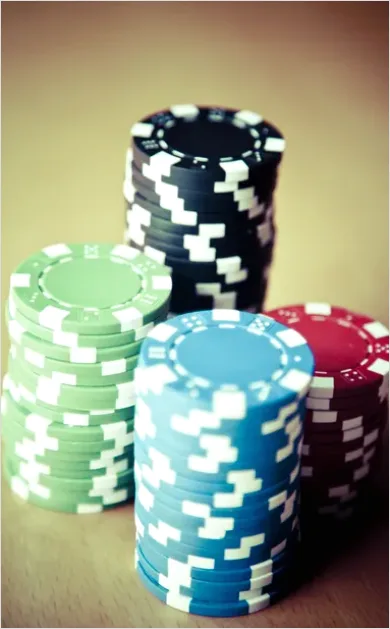 Detail Poker Chips On Table Photo Number 13