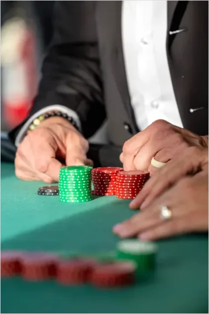 Detail Poker Chips On Table Photo Number 14
