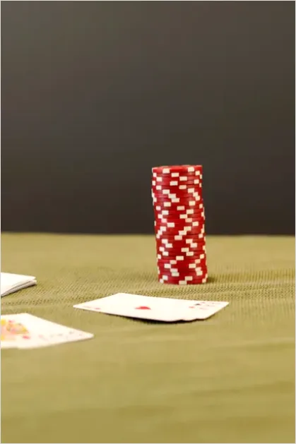 Detail Poker Chips On Table Photo Number 3