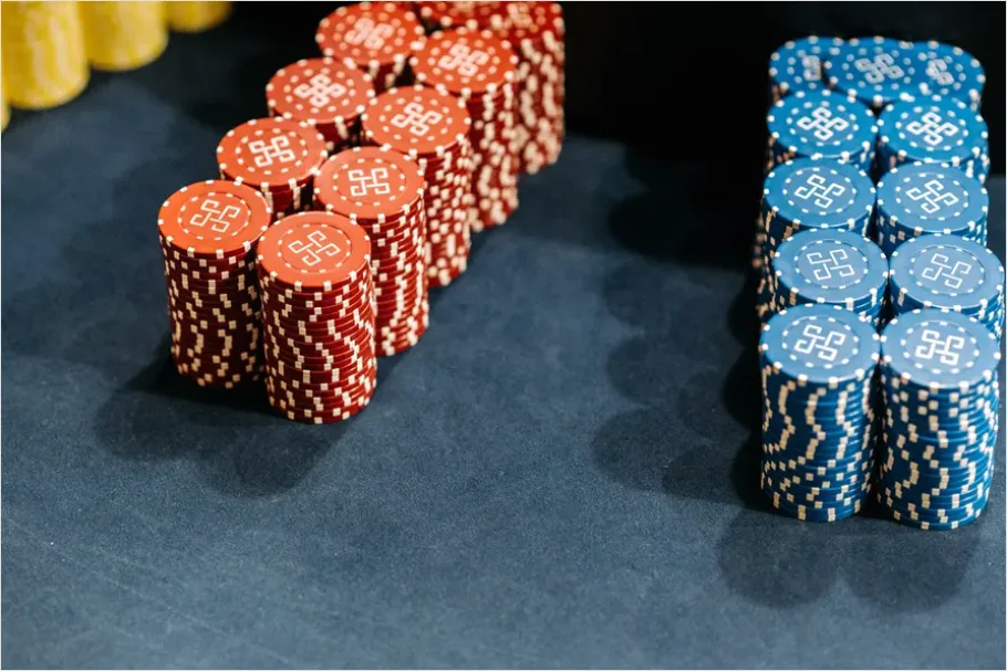 Detail Poker Chips On Table Photo Number 6