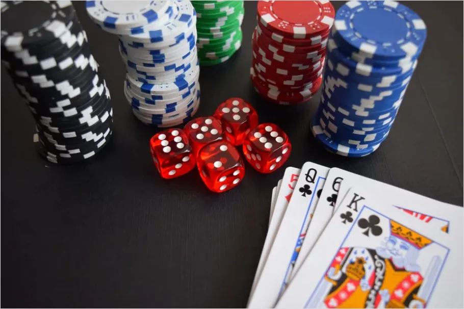 Detail Poker Chips On Table Photo Number 8