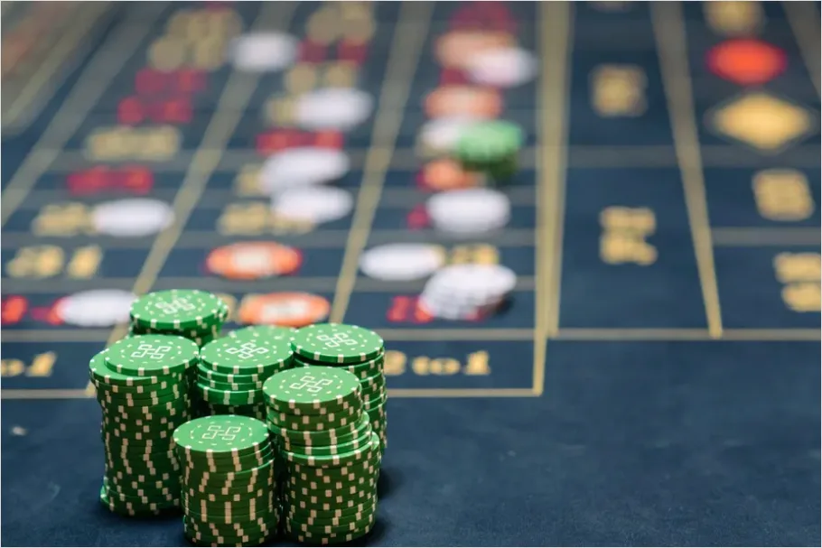 Detail Poker Chips On Table Photo Number 10