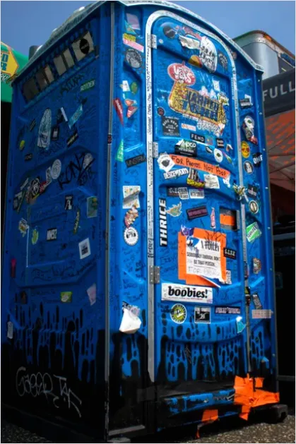 Detail Portable Toilets Festival Grounds Photo Number 2