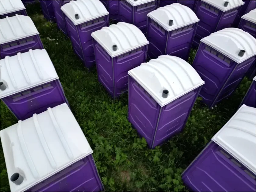Detail Portable Toilets Festival Grounds Photo Number 3