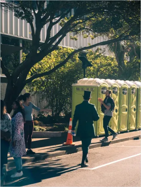 Detail Portable Toilets Festival Grounds Photo Number 6