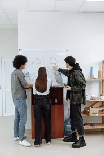 Detail Product Design Sprint Whiteboard Office Scene Number 15