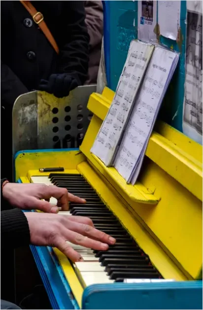 Detail Public Piano Street Performance Photo Number 8