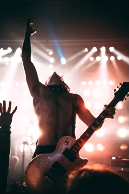 Detail Rock Concert Guitar Solo Photo Number 16
