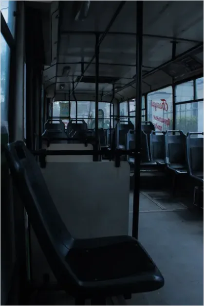 Detail School Bus Interior Empty Seats Photo Number 16