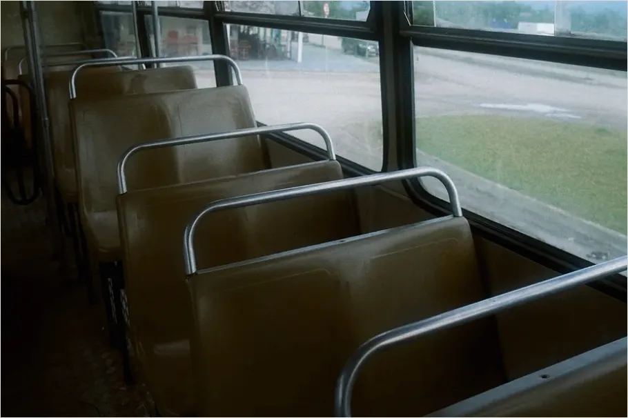 Detail School Bus Interior Empty Seats Photo Number 7