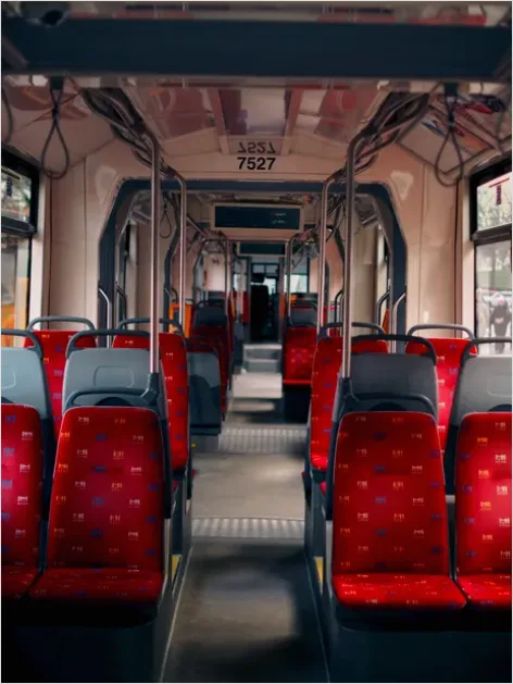 Detail School Bus Interior Empty Seats Photo Number 8