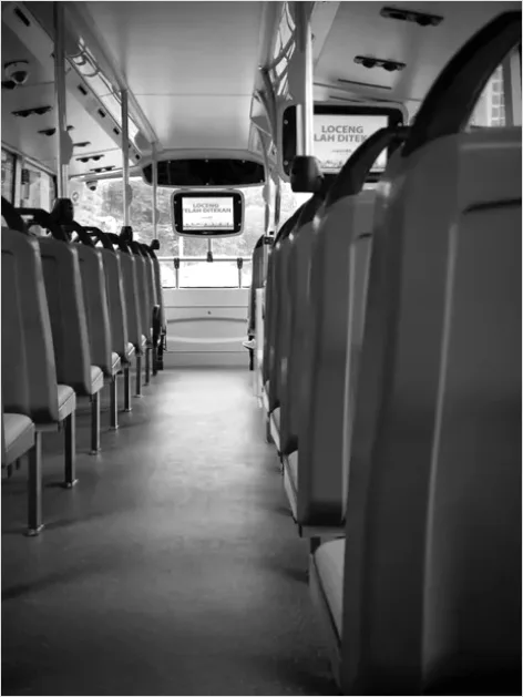 Detail School Bus Interior Empty Seats Photo Number 10