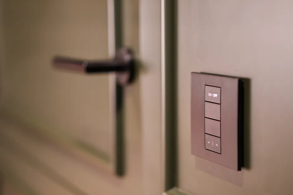 Detail Smart Door Lock Keypad Close Up Number 8