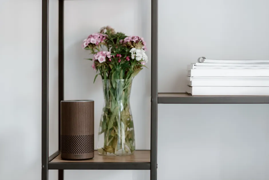 Detail Smart Speaker On Kitchen Counter Minimal Number 13