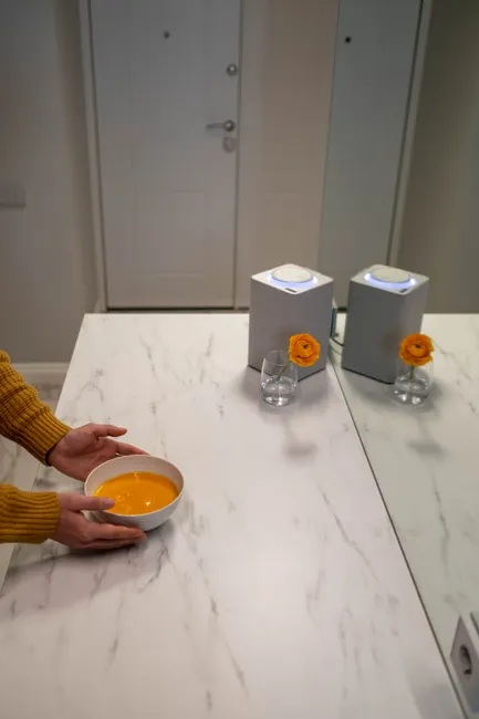 Detail Smart Speaker On Kitchen Counter Minimal Number 8