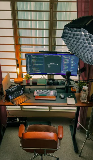 Detail Software Developer Desk Setup Dual Monitor Number 2