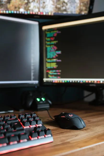 Detail Software Developer Desk Setup Dual Monitor Number 11