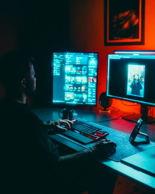 Detail Software Developer Desk Setup Dual Monitor Number 16