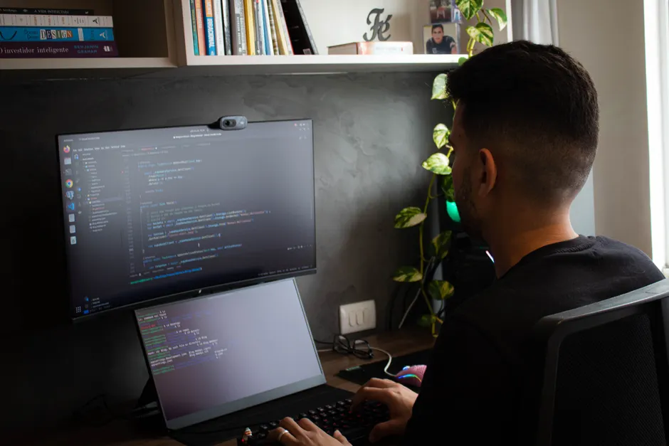 Detail Software Developer Desk Setup Dual Monitor Number 6