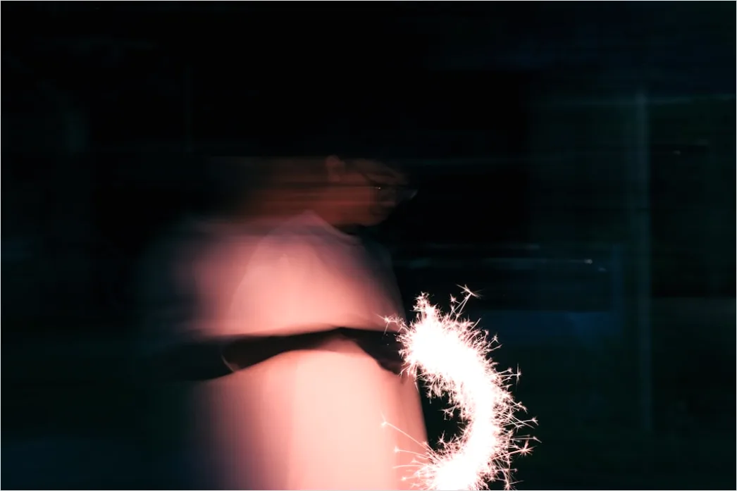 Detail Sparkler Hands Celebration Night Bokeh Number 15