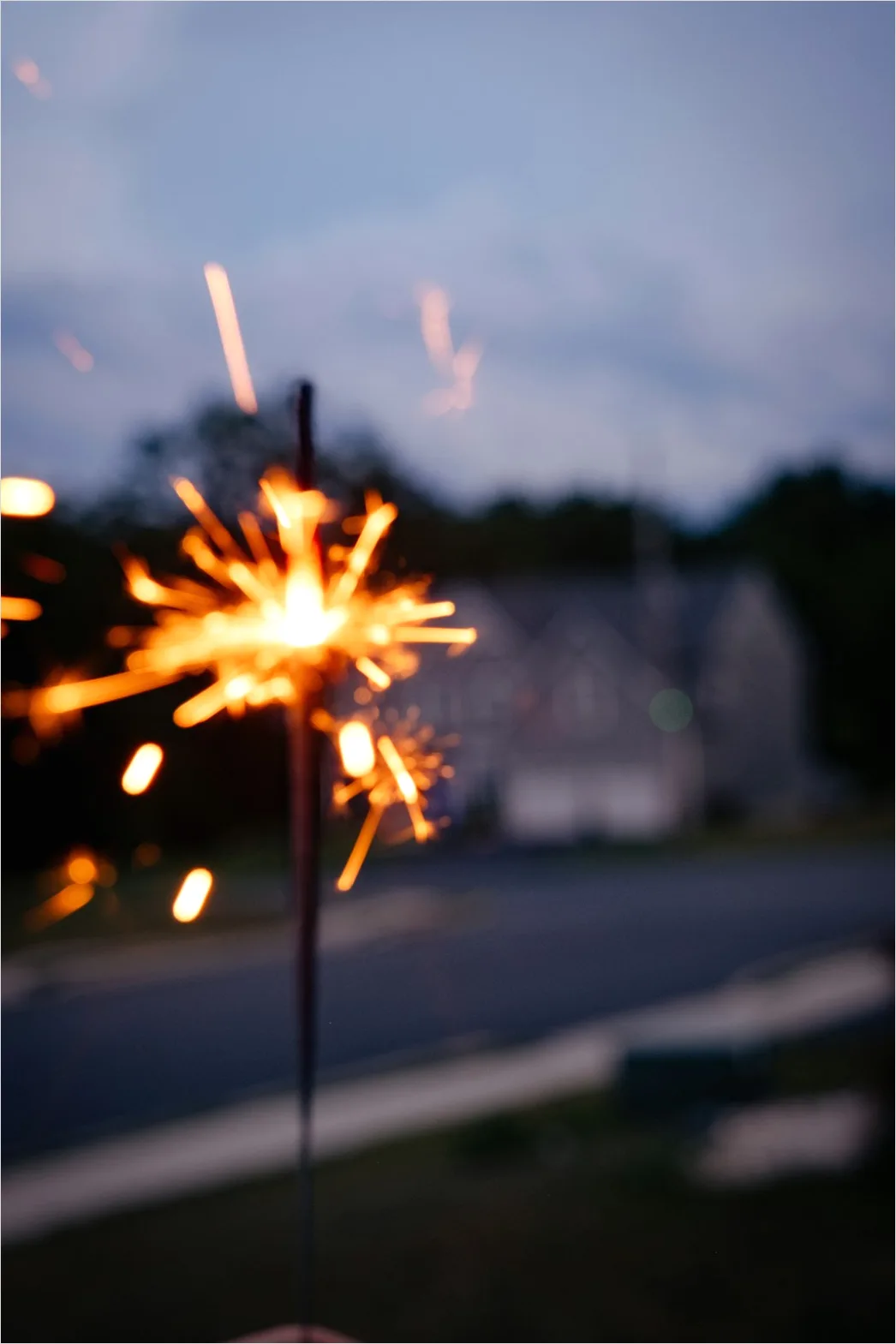 Detail Sparkler Hands Celebration Night Bokeh Number 8