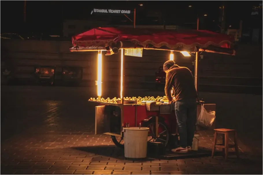 Street Food Stall City Night Photo 0a7a