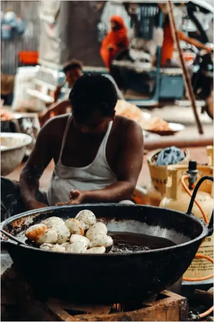 Detail Street Food Stall Cooking Photo Number 2