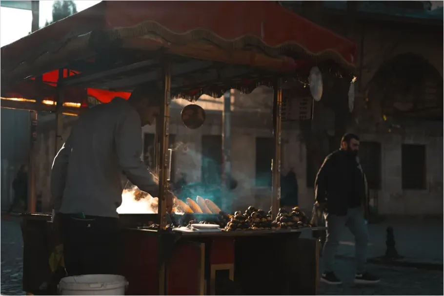 Detail Street Food Stall Cooking Photo Number 7