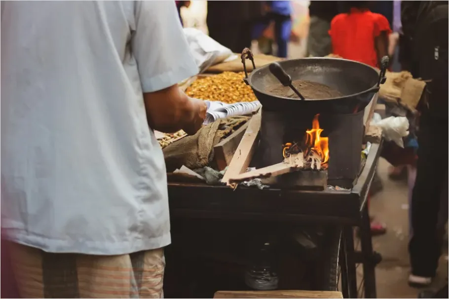 Detail Street Food Stall Cooking Photo Number 8