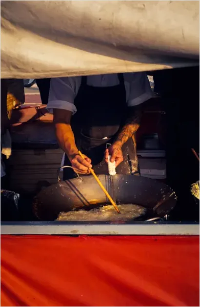 Detail Street Food Stall Cooking Photo Number 9