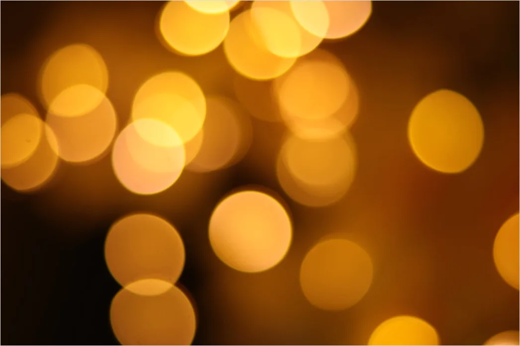 Detail String Lights Bokeh Warm Glow Background Number 2