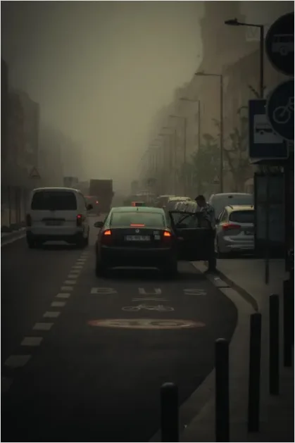 Detail Summer Heat City Street Haze Photo Number 7
