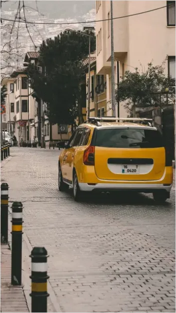 Taxi Cab Yellow Car City Street 11be