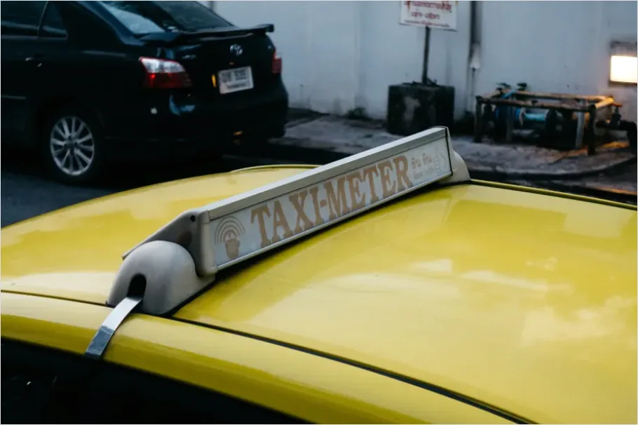 Detail Taxi Meter In Car Interior Photo Number 3