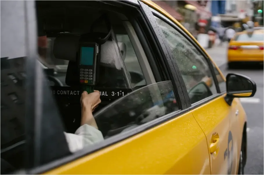 Detail Taxi Meter In Car Interior Photo Number 5